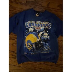 Vintage‎ St Louis Rams Super Bowl Champions Crewneck Sweater Sz Medium XXIV VTG